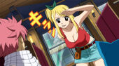 Lucy joins Natsu on a job