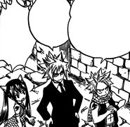 Natsu about to fight the army