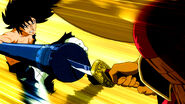 Gajeel intercepts the attack