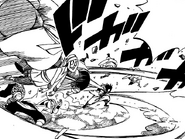 Gajeel attacks the Ajeel Squad