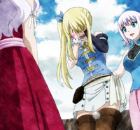 Lucy cries at Fairy Tail's meeting