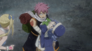 Natsu seeing Juvia loses her consciousness