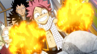 Natsu tries to revive Erza