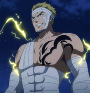 Laxus stands against Zirconis