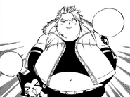 Sting welcomes Natsu, Happy and Lucy to Sabertooth