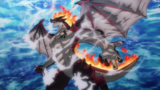 Ignia rescata a Natsu