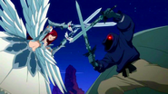 Erza vs. a Lizardman