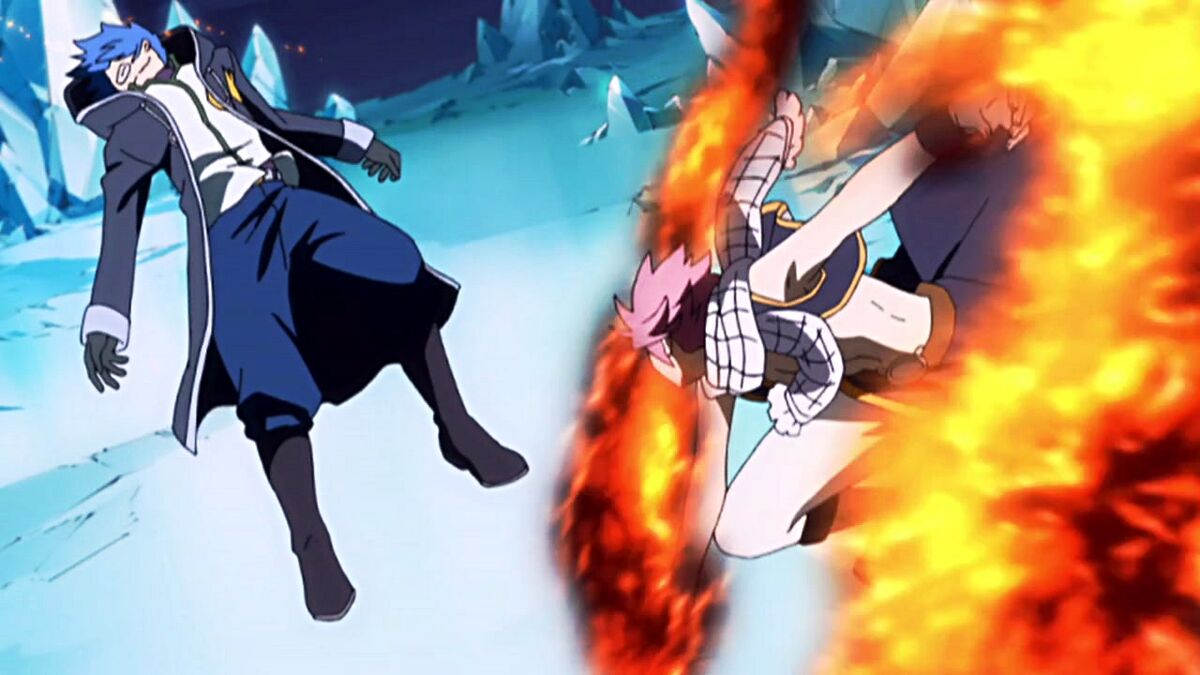 Ignia Flame Natsu vs Seven Dragon Slayer Flame Natsu - Battles