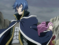 Jellal and Meredy stand against Oración Seis