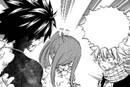 Erza lectures Natsu and Gray