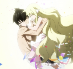 Momento final de Zeref y Mavis