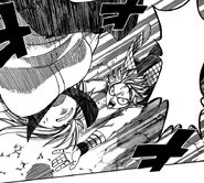 Natsu saves Lucy