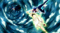 Juvia and Lucy using Unison Raid