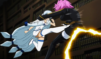 Yukino kicks Eclipse Virgo