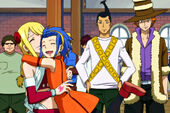 Levy hugging Lucy