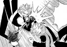 Natsu y Sting en el último desafío
