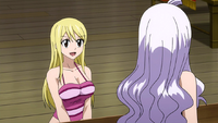 Lucy asks for Mirajane's help