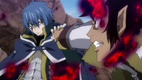 Jellal blocks Cobra's strike