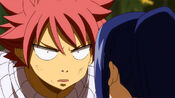 Wendy being sniffed by Natsu