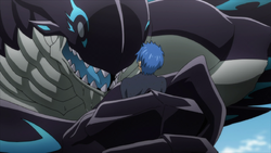 Jellal es atrapado por Acnologia