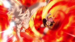 Natsu vence a Zeref