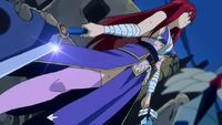 Erza prepares to fight Midnight