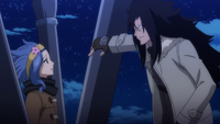 Gajeel scolds Levy