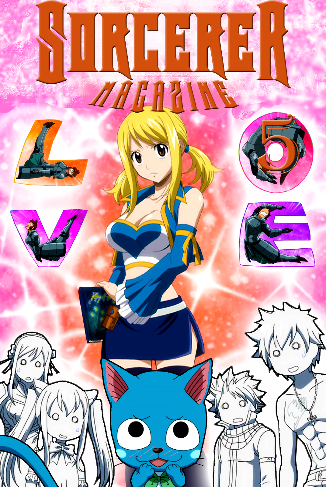 Fairy Tail Lucy Heartfilia Name Anime Metal Print