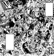 Gajeel partying with Fairy Tail in X791