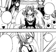 Yukino visits Lucy alongside with Happy