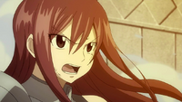 Erza tries to reason with Minerva