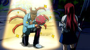 Cancer offers Erza flowers