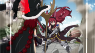 Erza's twin-bladed empowered strike