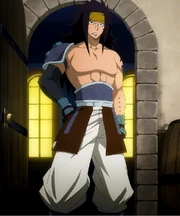 Gajeel coming back from graveyard