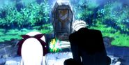 Elfman at Lisanna's grave