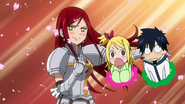 Gray sees Erza volunteer them to perform