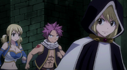 Natsu follows behind Future Lucy