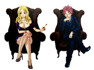 Natsu and Lucy from Fantasia Artbook