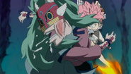 Natsu defeats Zalty