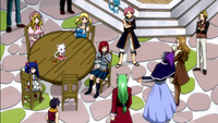 The guild discussing with the Raijinshuu