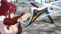 Erza slashes Jerome