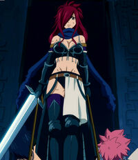 Erza takes Gray and Natsu do Faust