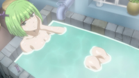 Brandish appears in Lucy's bathroom