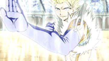 Exploding Flame Edge of Darkness:Fairy Tail(Natsu vs Leo)HD animated gif