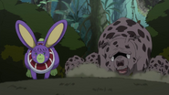 Lisanna being chased by a herd of Hodras
