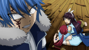 Erza's injuries result in Jellal's anger