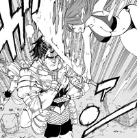 Erza hits Mad Morl