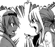 Hisui and Lucy argue