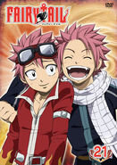 Dragion and Dragneel on the Volume 21 DVD Cover