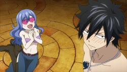 Gray y Juvia conversan